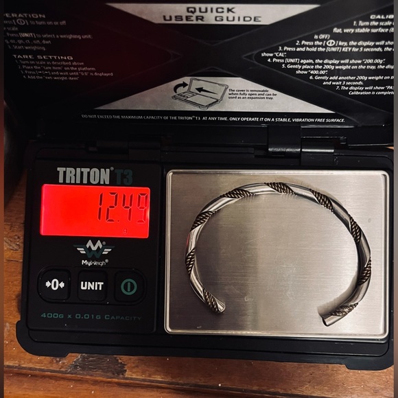 Sterling Silver Navajo Made Twisted Cuff Bracelet - Unisex - Picture 8 of 8